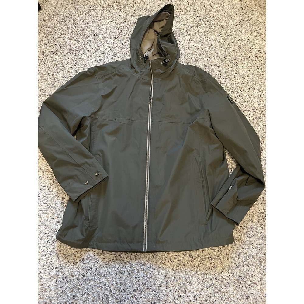 NWOT Timberland‎ Parka Jacket XXL Olive Green Dryvent Zip Up Drawstring Hoodie